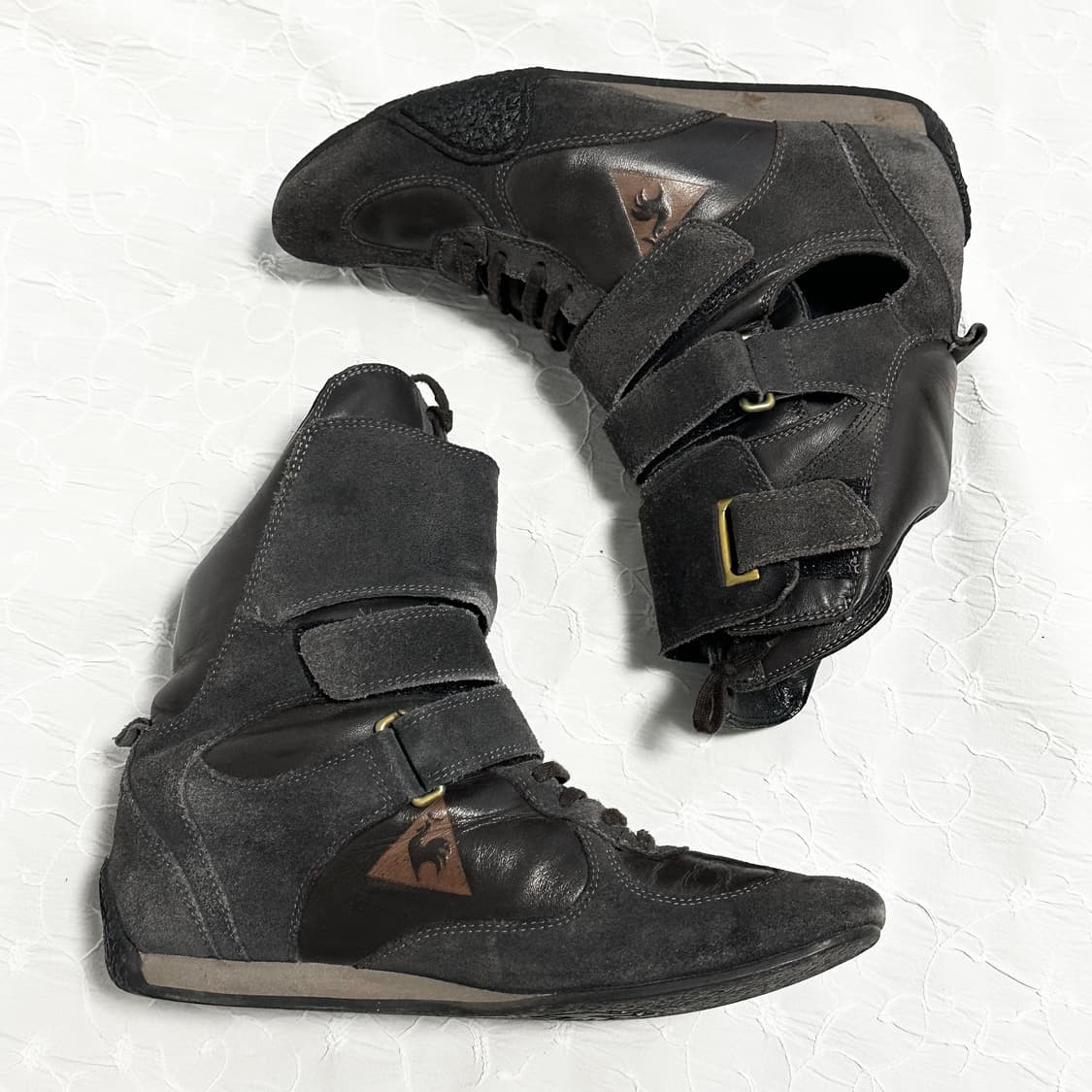 택포•빈티지 르꼬끄 하이탑 벨크로 스니커즈 240 상품이미지2