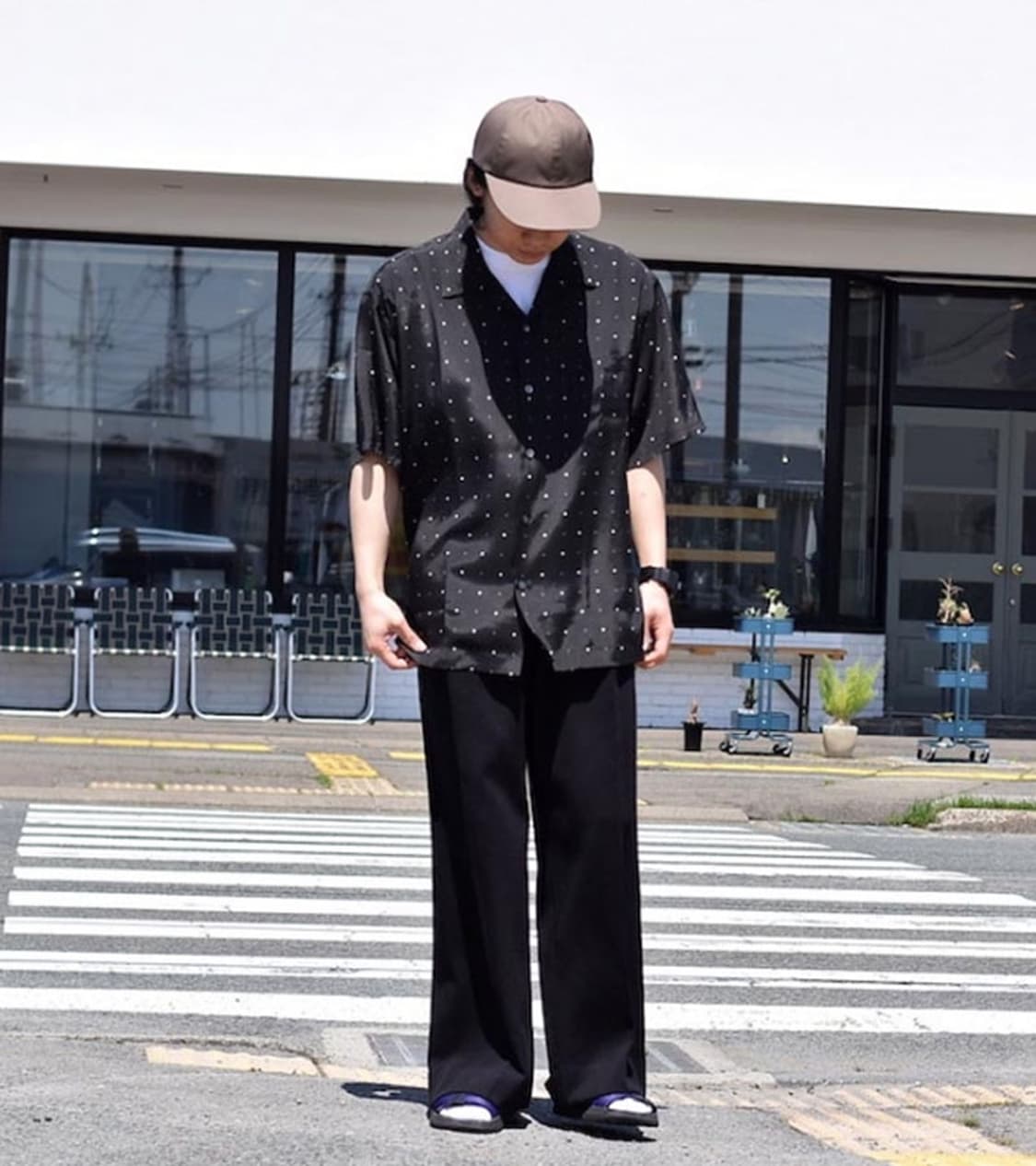 UNUSED - RAYON OPEN COLLAR SHIRT 상품이미지2