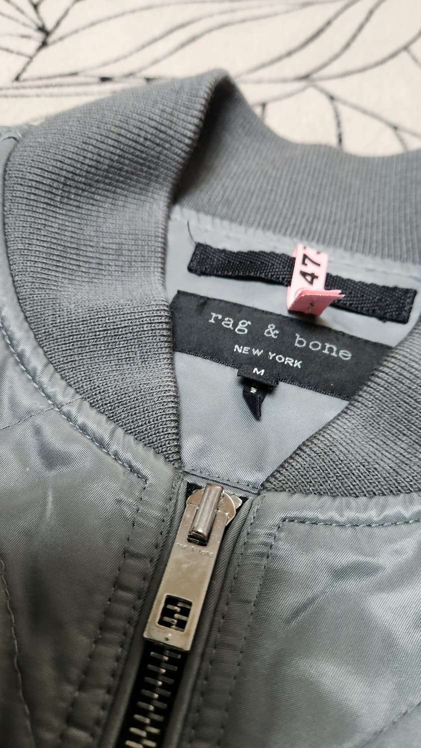 Rag & Bone 다이아 퀼팅 봄버 그레이 자켓 M 넉넉 100 상품이미지6