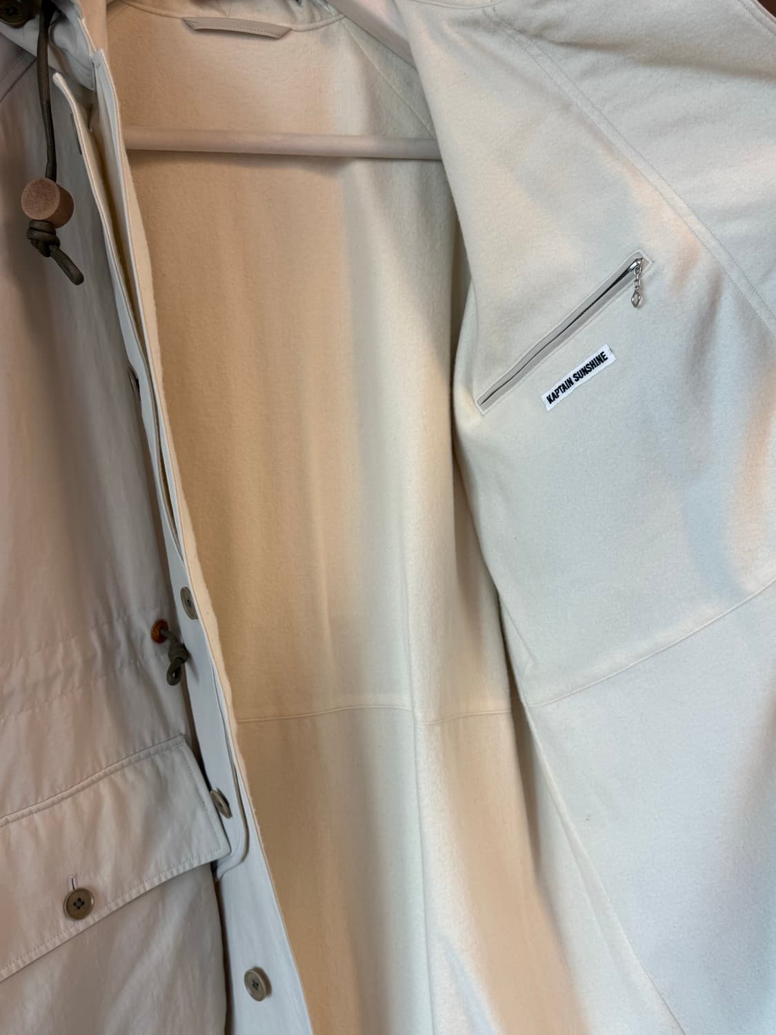 [급매/파격가] 캡틴선샤인 24FW 후디 롱 코트 (라이트 토프) 38 상품이미지4