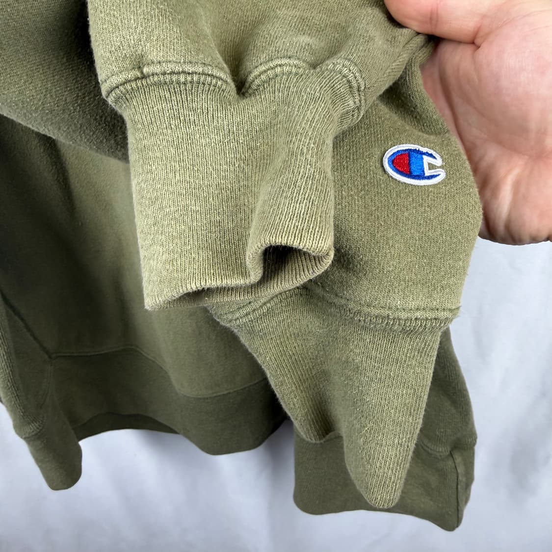 (L) 챔피온 리버스위브 카키 맨투맨 상품이미지7