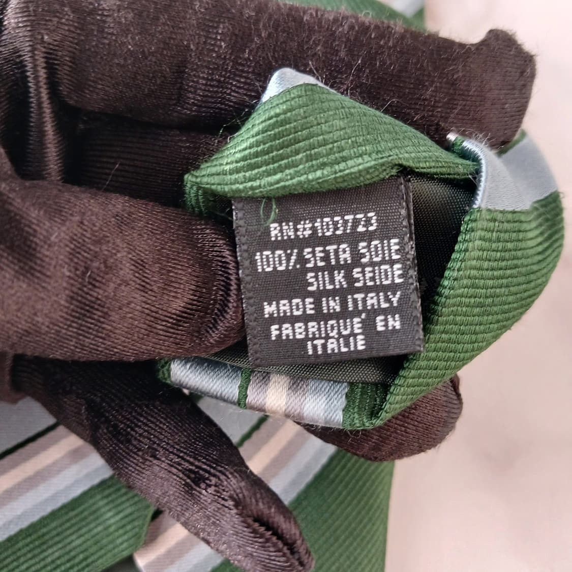 조르지오아르마니 실크 스트라이프 넥타이 9.6cm A+~A등급A19175 상품이미지9