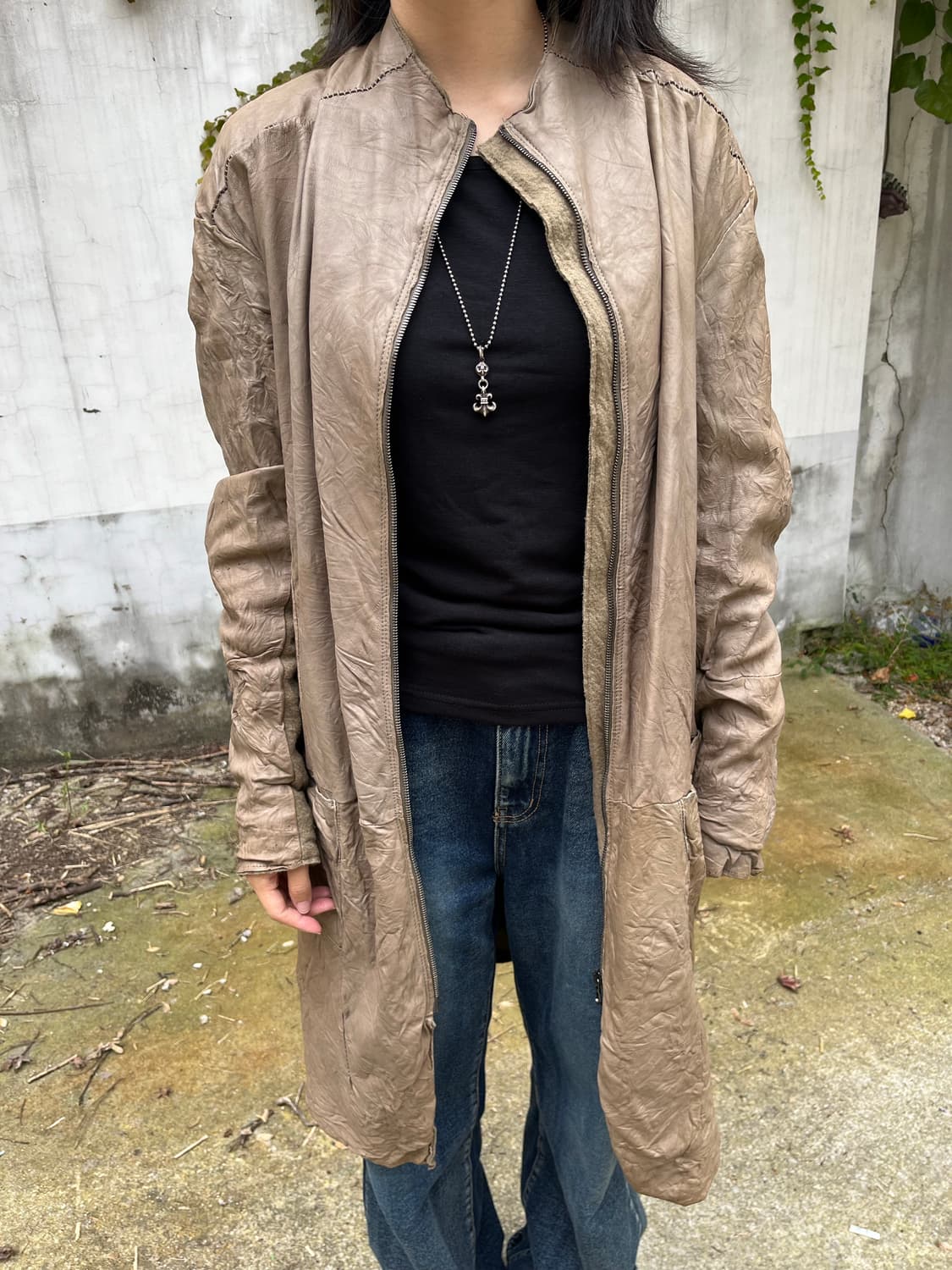 Transit Leather Coat 상품이미지1
