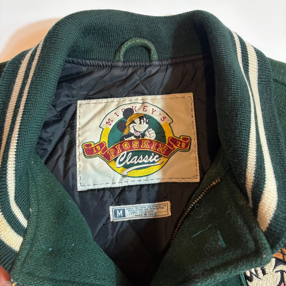 미키 마우스 마스터스 그린 바시티 자켓 상품이미지3