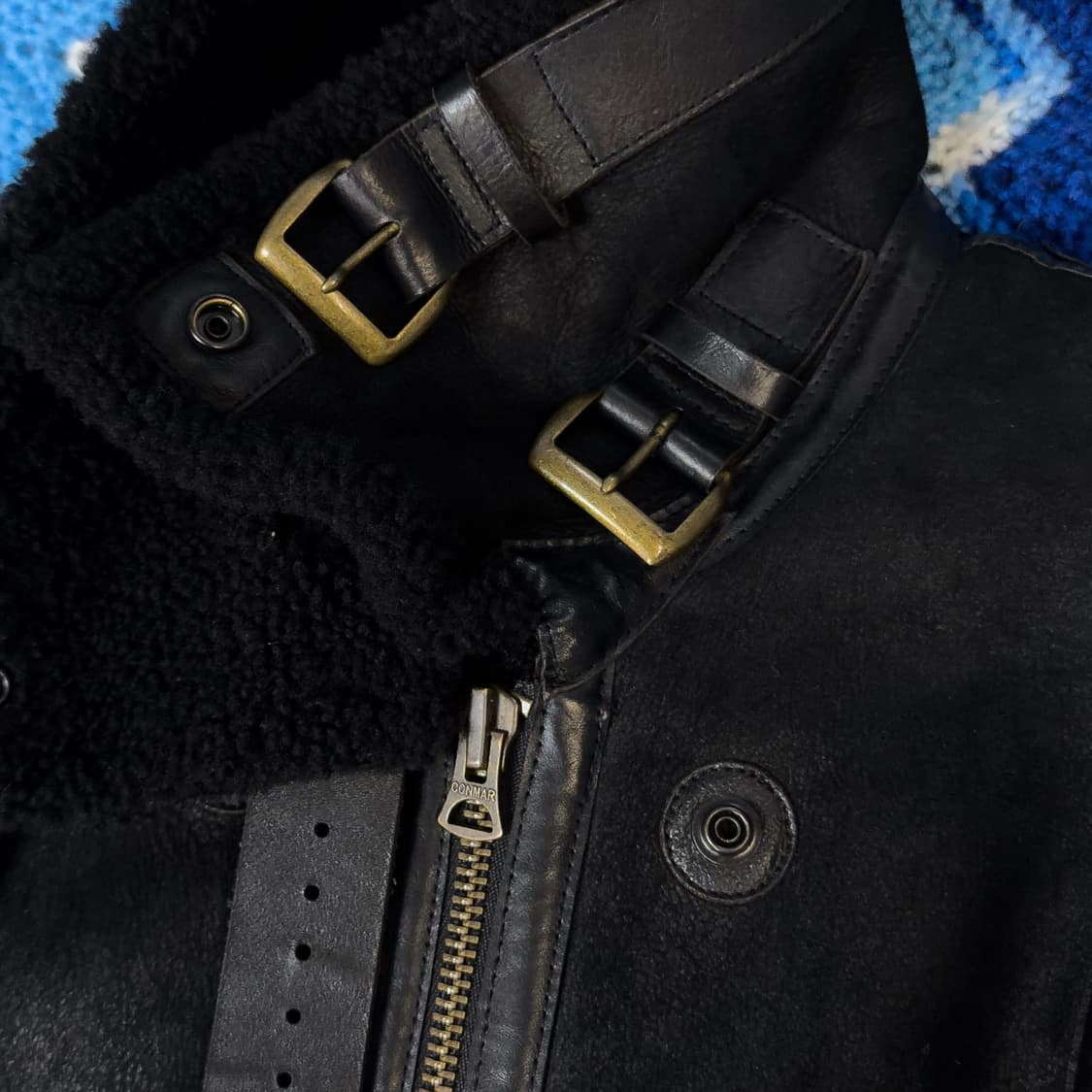 폴로 랄프로렌 B-3 리얼 퍼 레더 베스트 상품이미지8