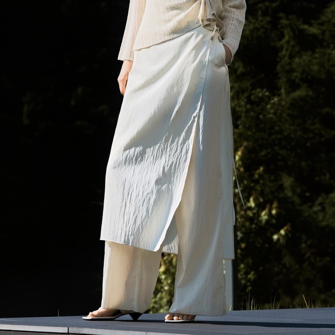 미쏘 레이어드 랩 팬츠 상품이미지1