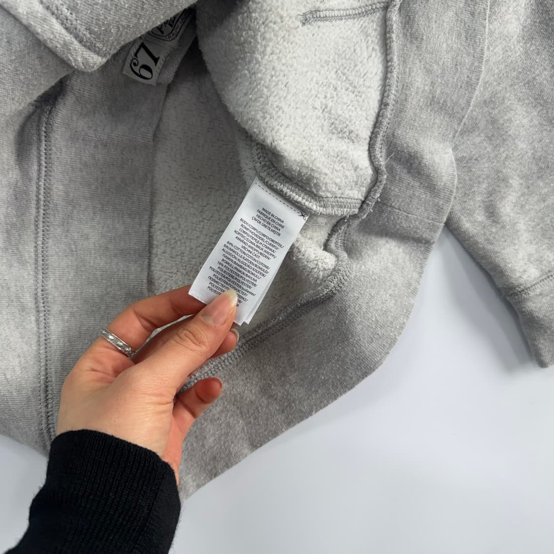 Polo 폴로 네이비 로고 그레이 후드티 상품이미지7