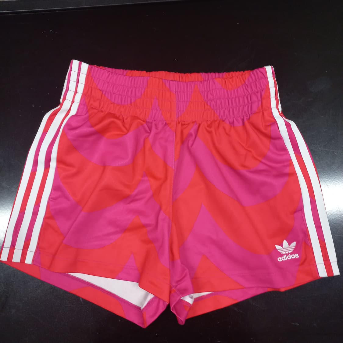 아디다스 마리메꼬 트레이닝 쇼츠 반바지 레드핑크 XS 상품이미지1