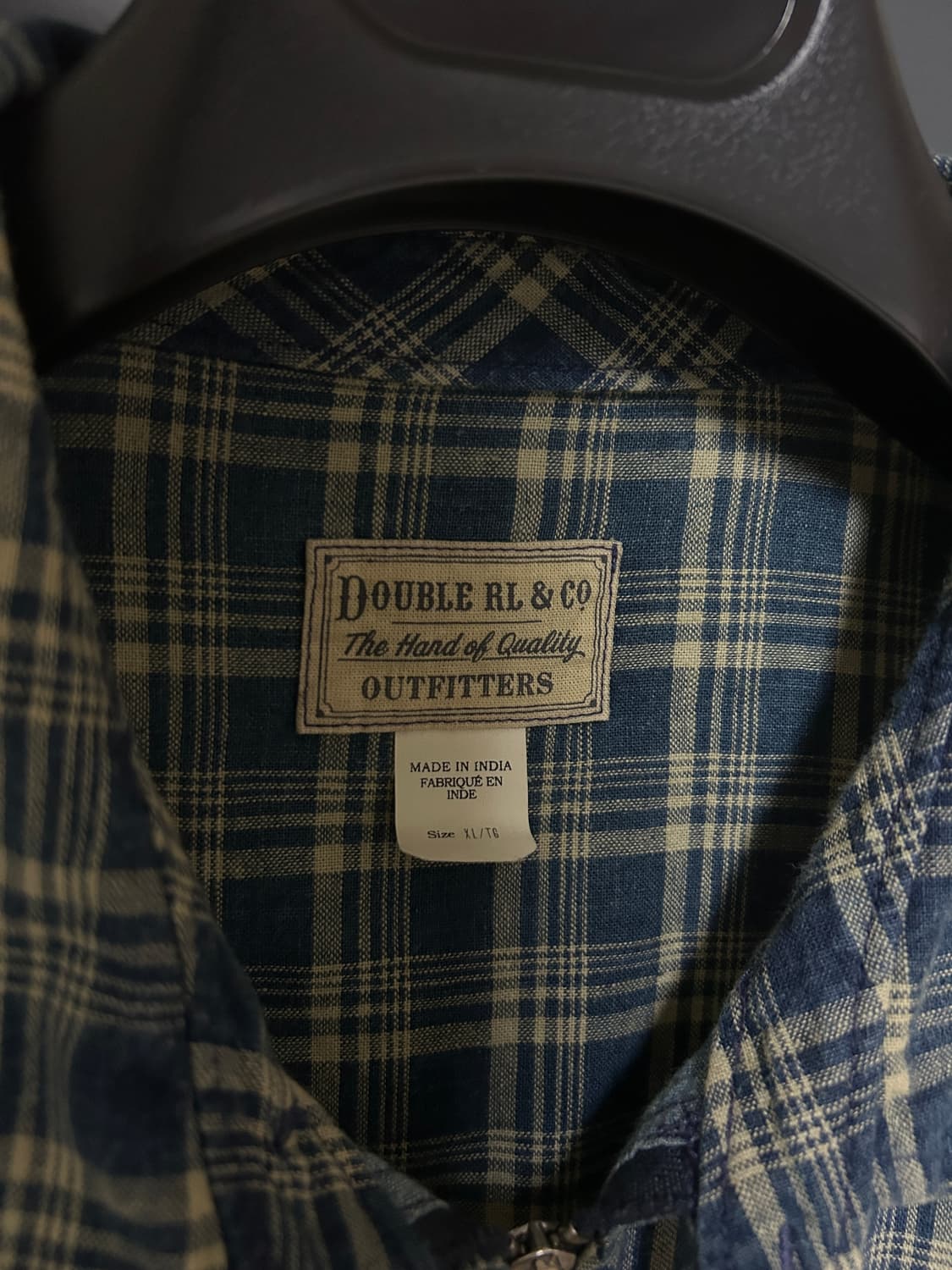 더블알엘 인디고 체크 자켓 블루종  상품이미지3