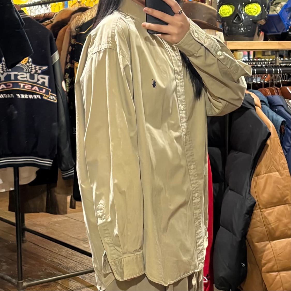 [HI] Polo 폴로 랄프로렌 긴팔셔츠 베이지 상품이미지4