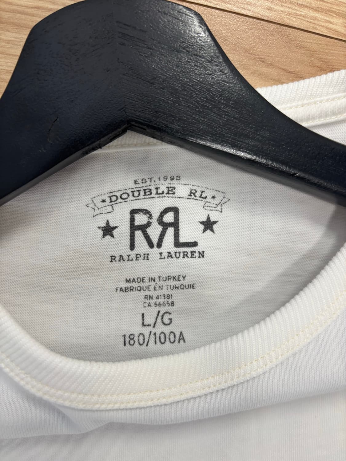 [L] RRL 릴렉스핏 헤비웨이트 저지 티셔츠 웜 화이트 상품이미지6