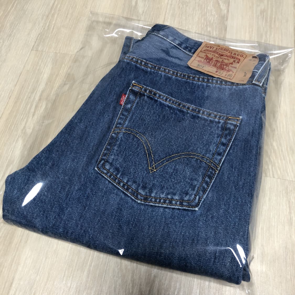 (32) 00's 리바이스 Levi's 501 스트레이트핏 연청 데님 상품이미지10