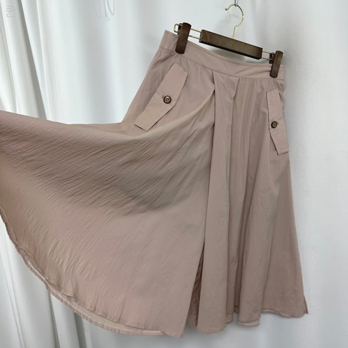 SJ와니 여자 얇은 밴딩 통넓은 치마바지 (구66) 상품이미지4