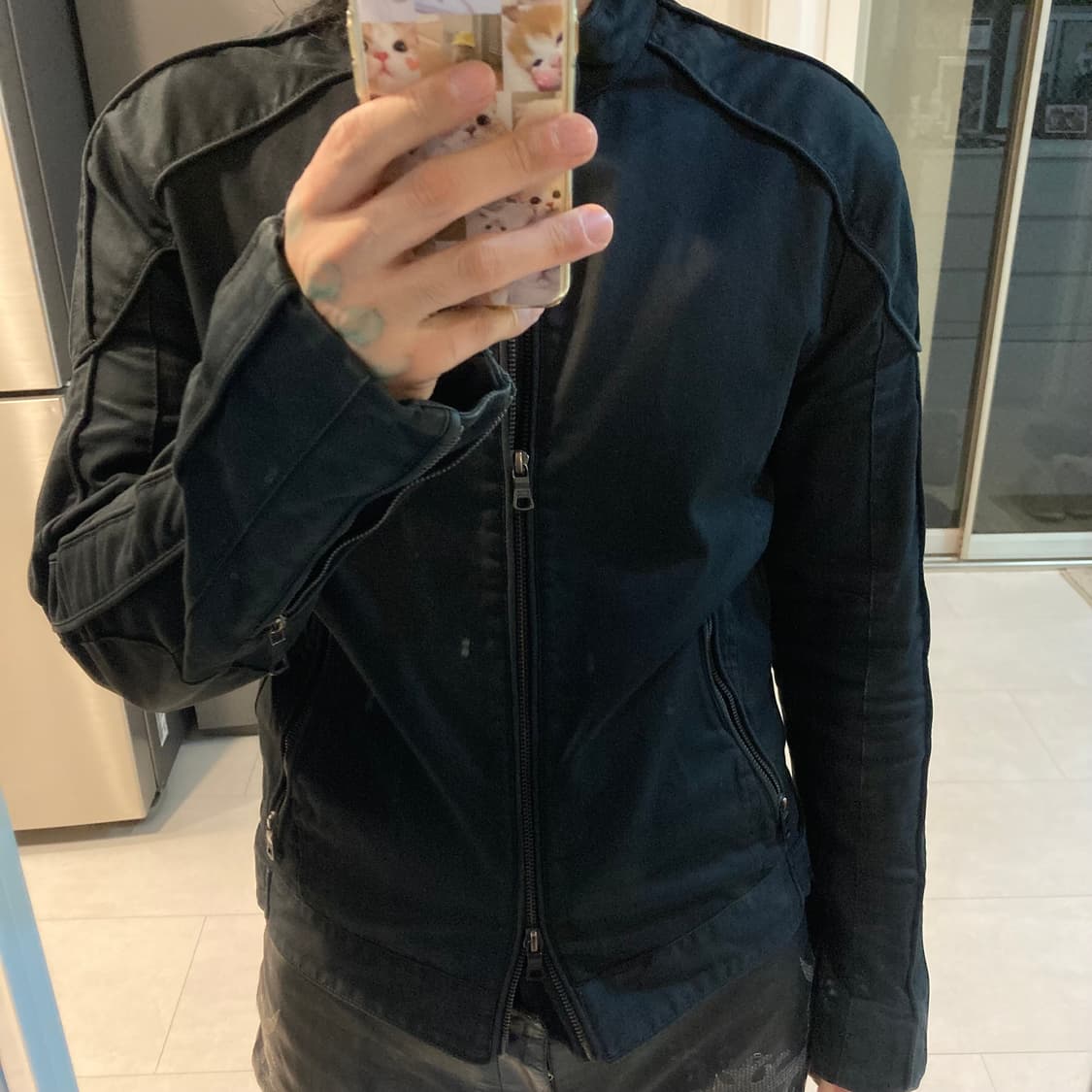 아르마니 익스체인지 파이핑 라이더 자켓 상품이미지1