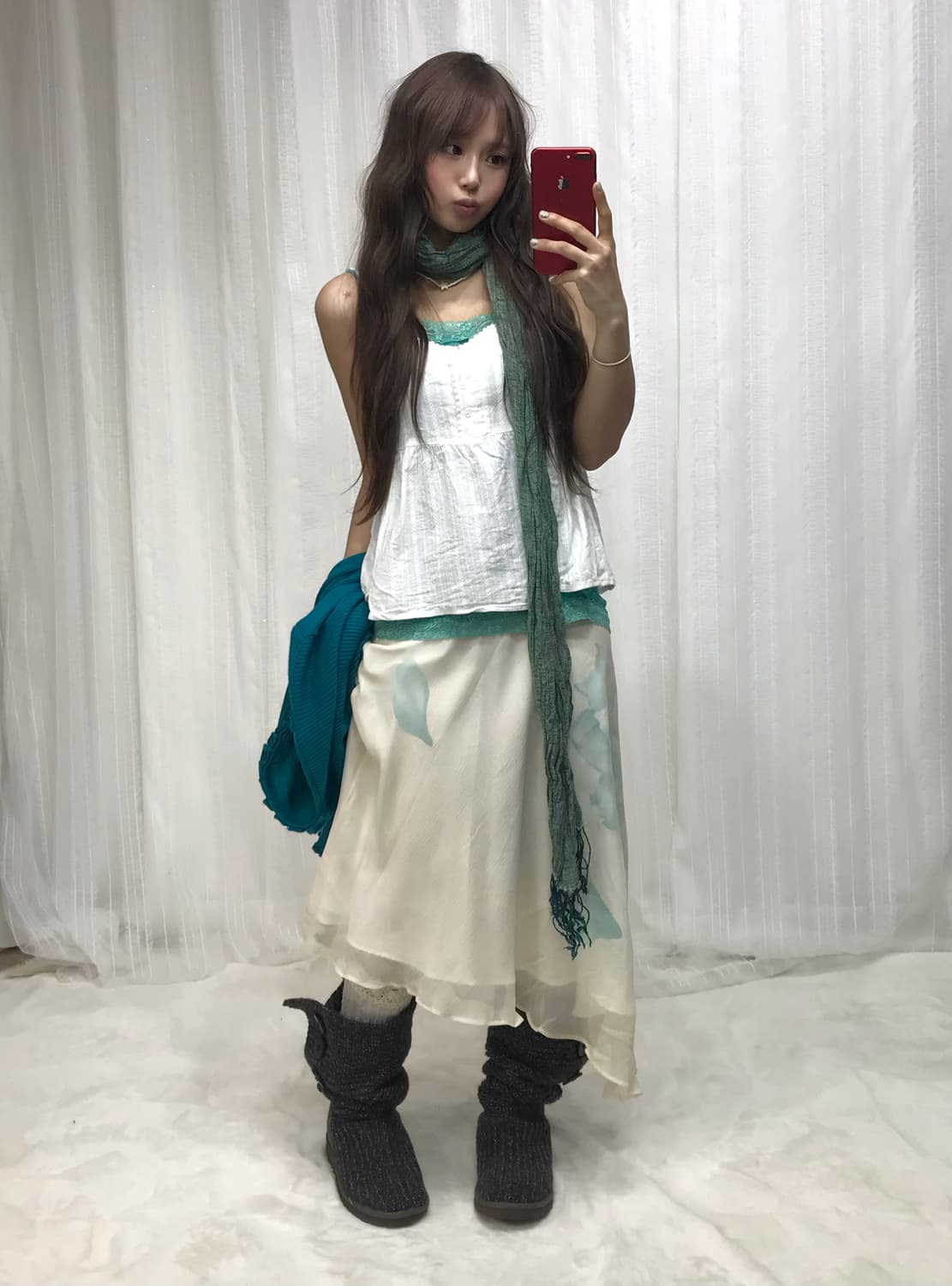 갭 후드집업 데일리 컬러 페어리 모리걸 코디 상품이미지3