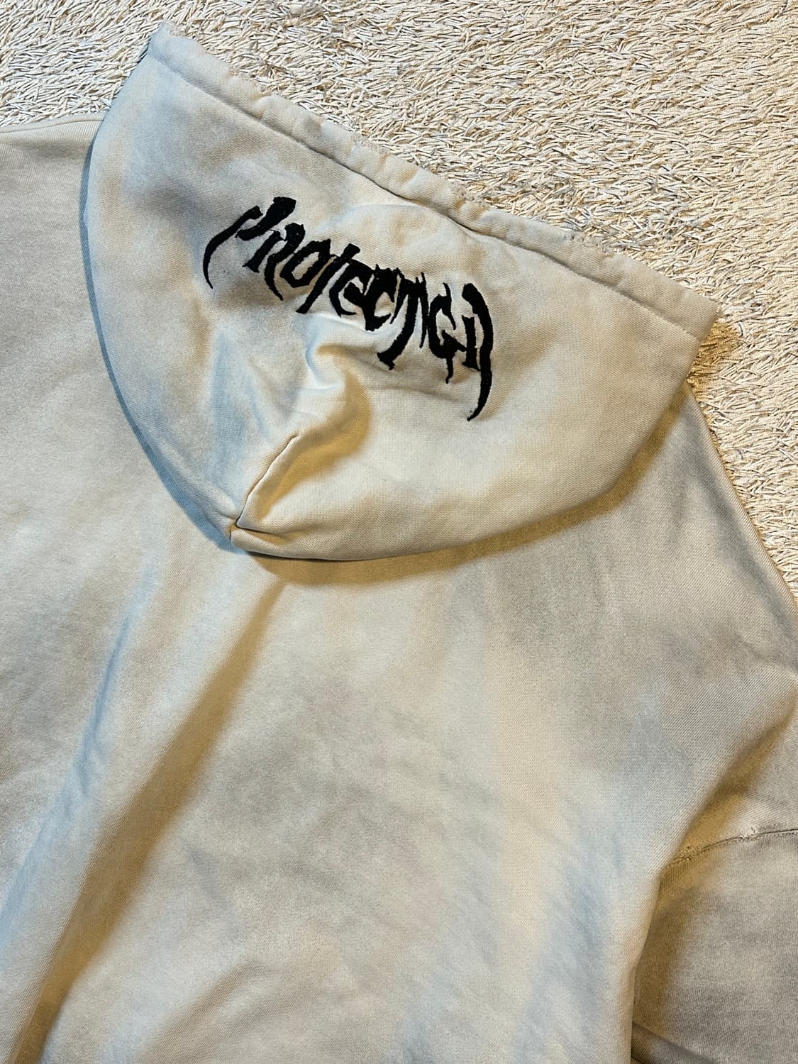 프로젝트 G/R 메탈릭 로고 후드티 아이보리 상품이미지4