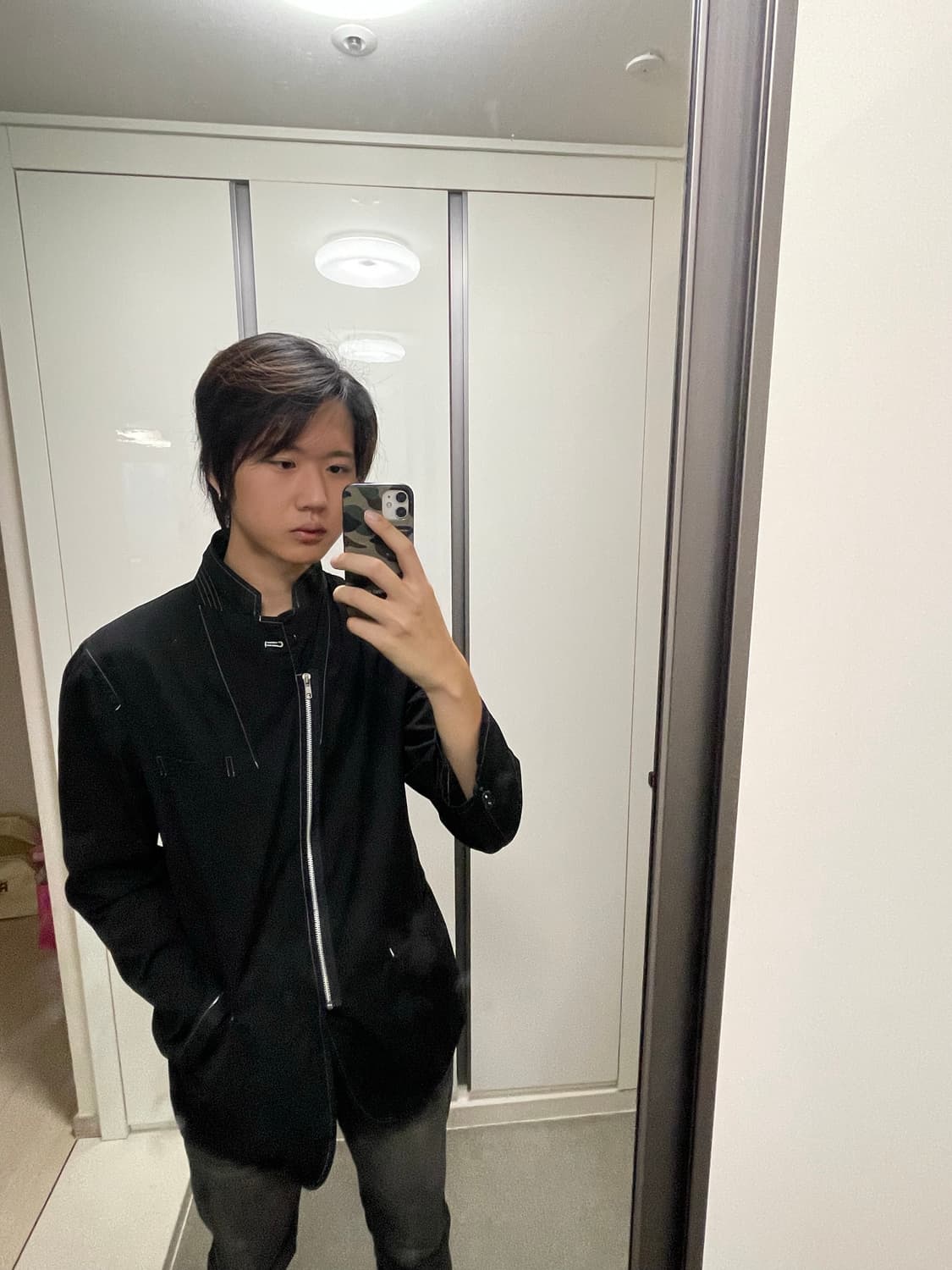 꼼데가르송 다나카 옴므 2000 아카이브 스티치 지퍼 블레이져 상품이미지3