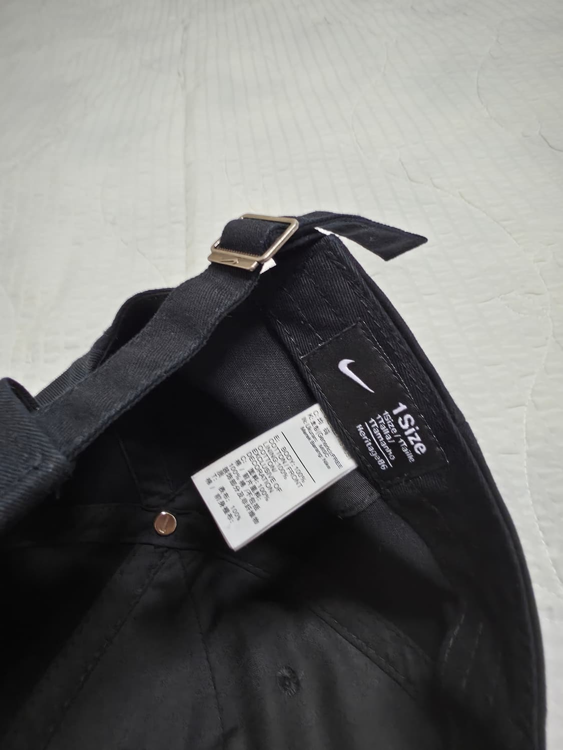 나이키 모자 볼캡 검정색 나이키 헤리티지86 nike 볼캡 모자 상품이미지8