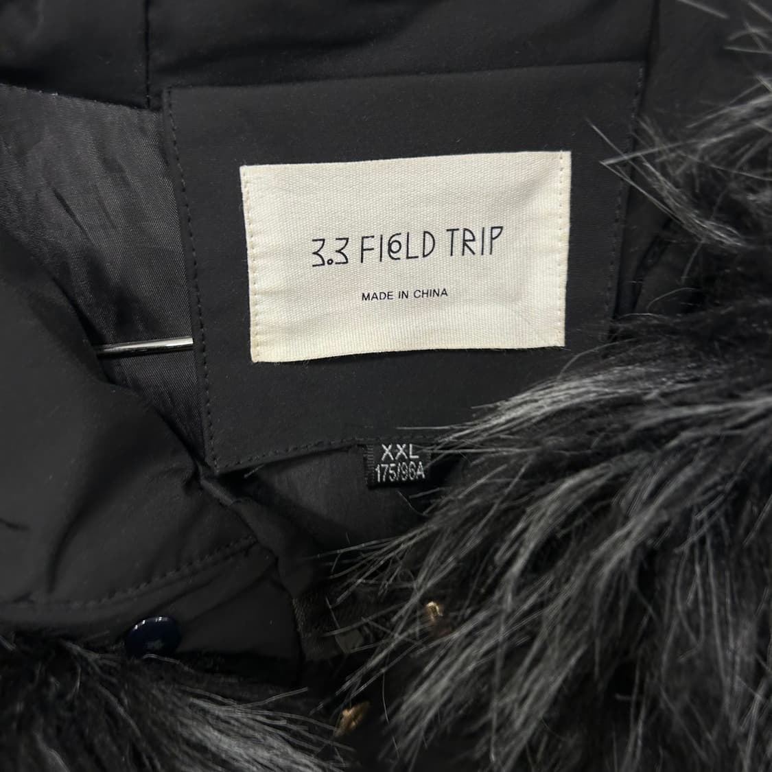 필드트립 모헤어 후드 롱 야상 누빔 개파카 상품이미지3