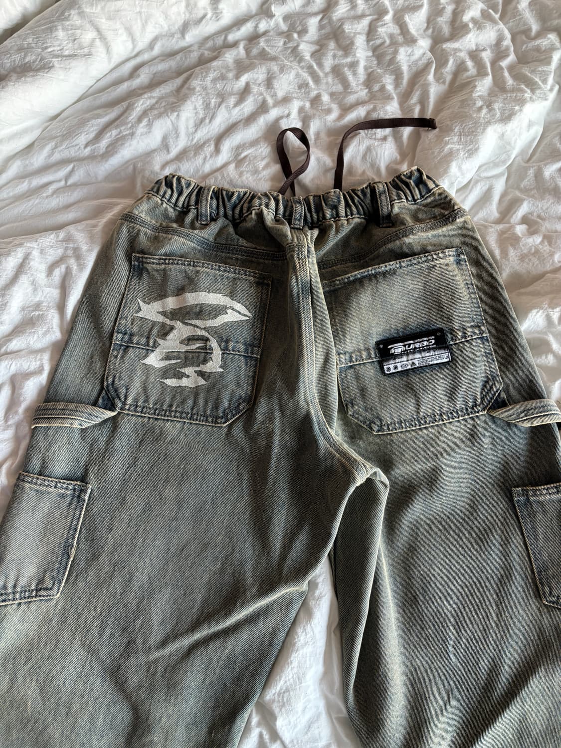 Aape 에이프 문페이스 워시드 데님 S사이즈 상품이미지5