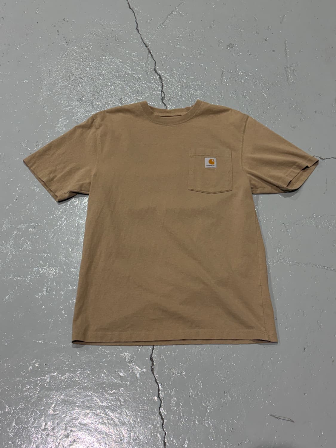 칼하트(Carhartt) 브라운 포켓 반팔 티셔츠 상품이미지1