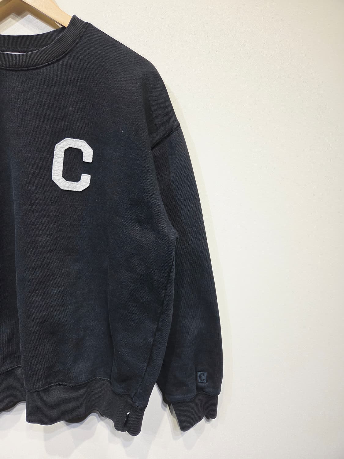 Covernat C로고 블랙 맨투맨_M 상품이미지4