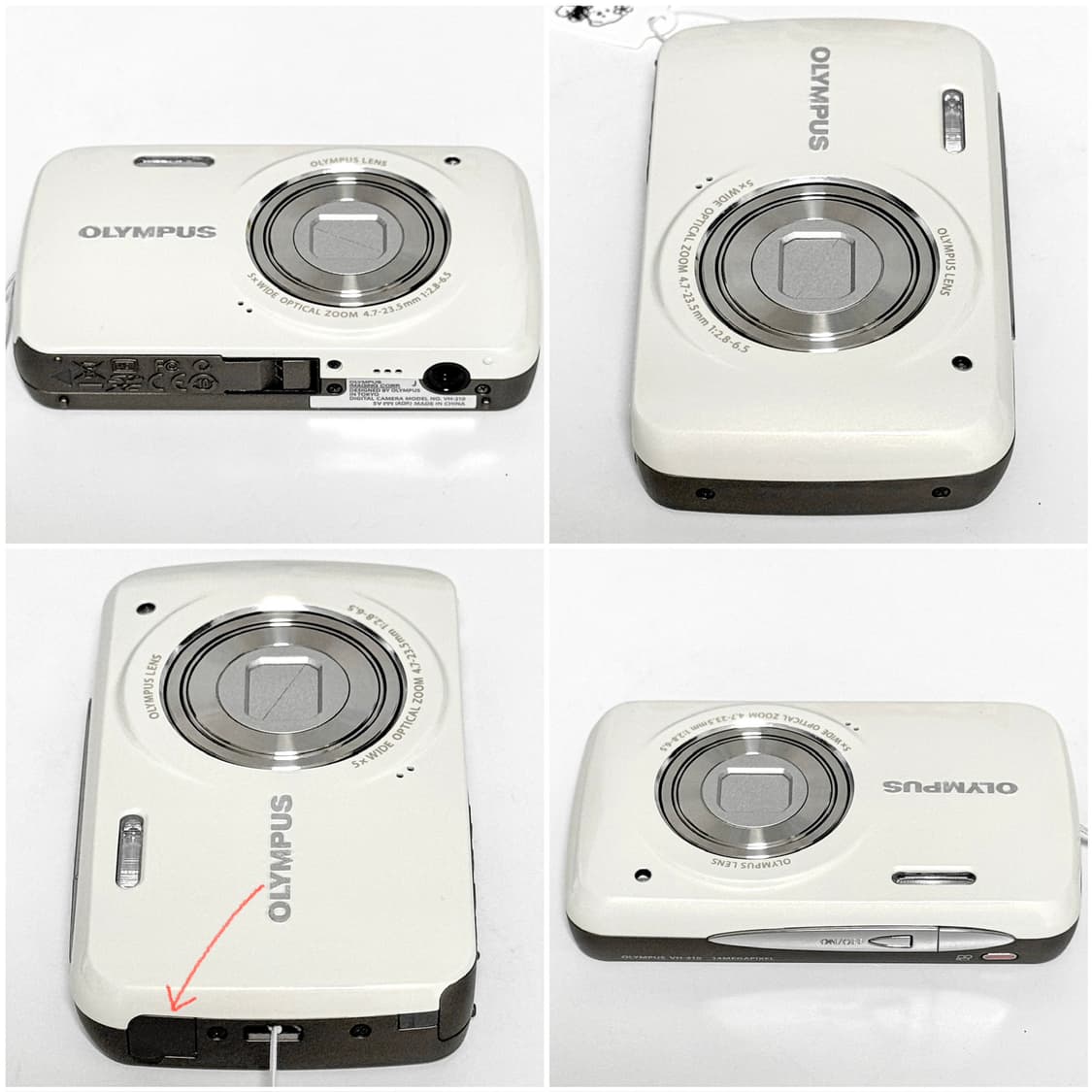 올림푸스 VH-210 화이트 아이보리 빈티지디카 상품이미지7