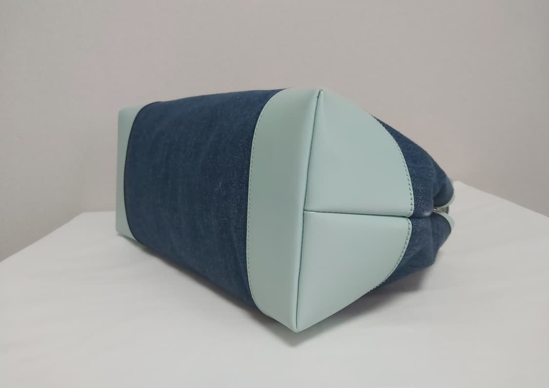 구찌 블루 데님 민트 레더 크래프트 토트백 (정품) 상품이미지7