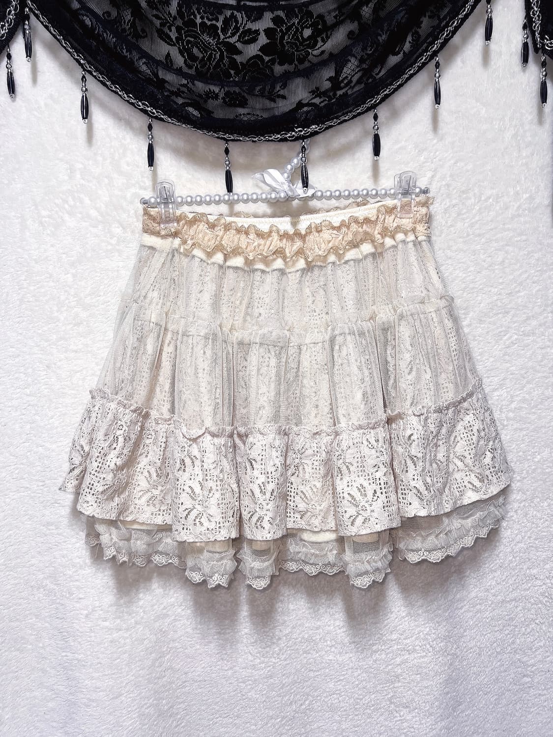 엑시즈팜 라떼갸루 로맨틱 로걀 모리걸 하치 레이스 캉캉 샤스커트 핀터 상품이미지8