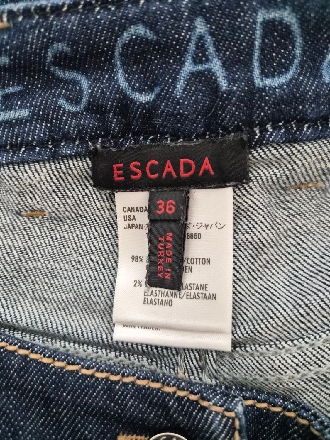 에스카다Escada 생지 데님 36사이즈 P-91 상품이미지5
