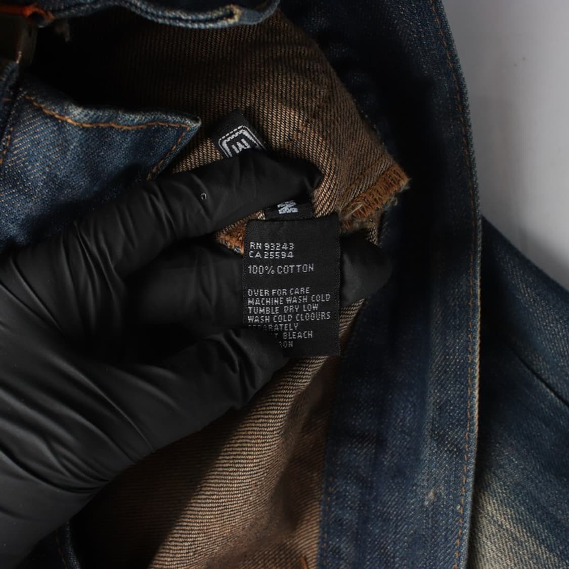 레베키진 꾸뛰르 빈티지 크롭 데님 자켓 상품이미지6