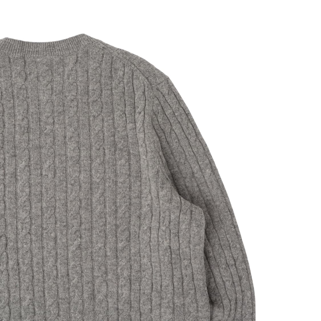 라코스테 그레이 울 케이블 니트 스웨터 상품이미지6