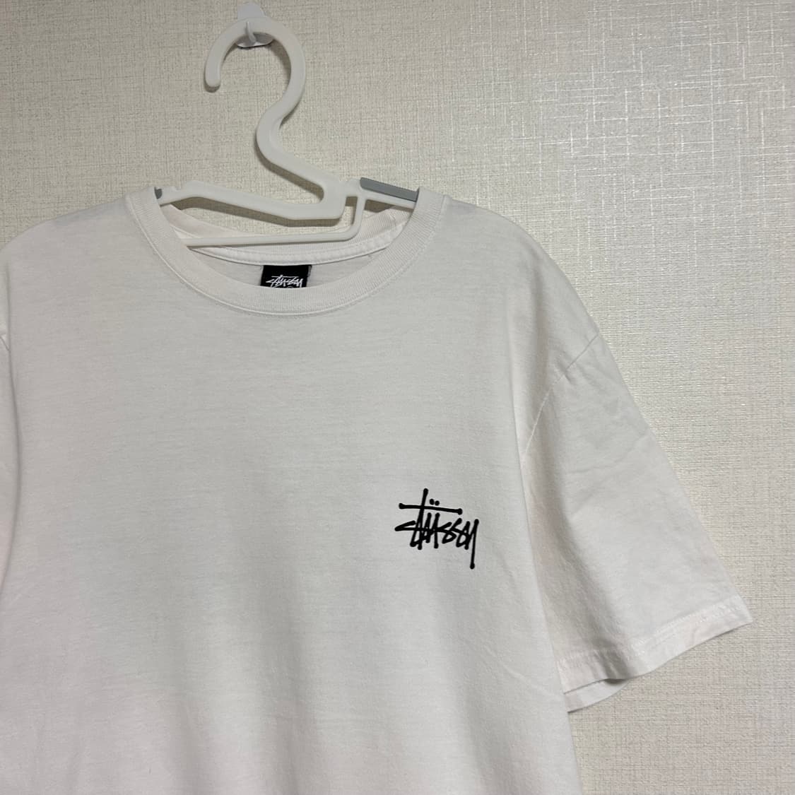 스투시 베이직 반팔 티셔츠 화이트 S  상품이미지4