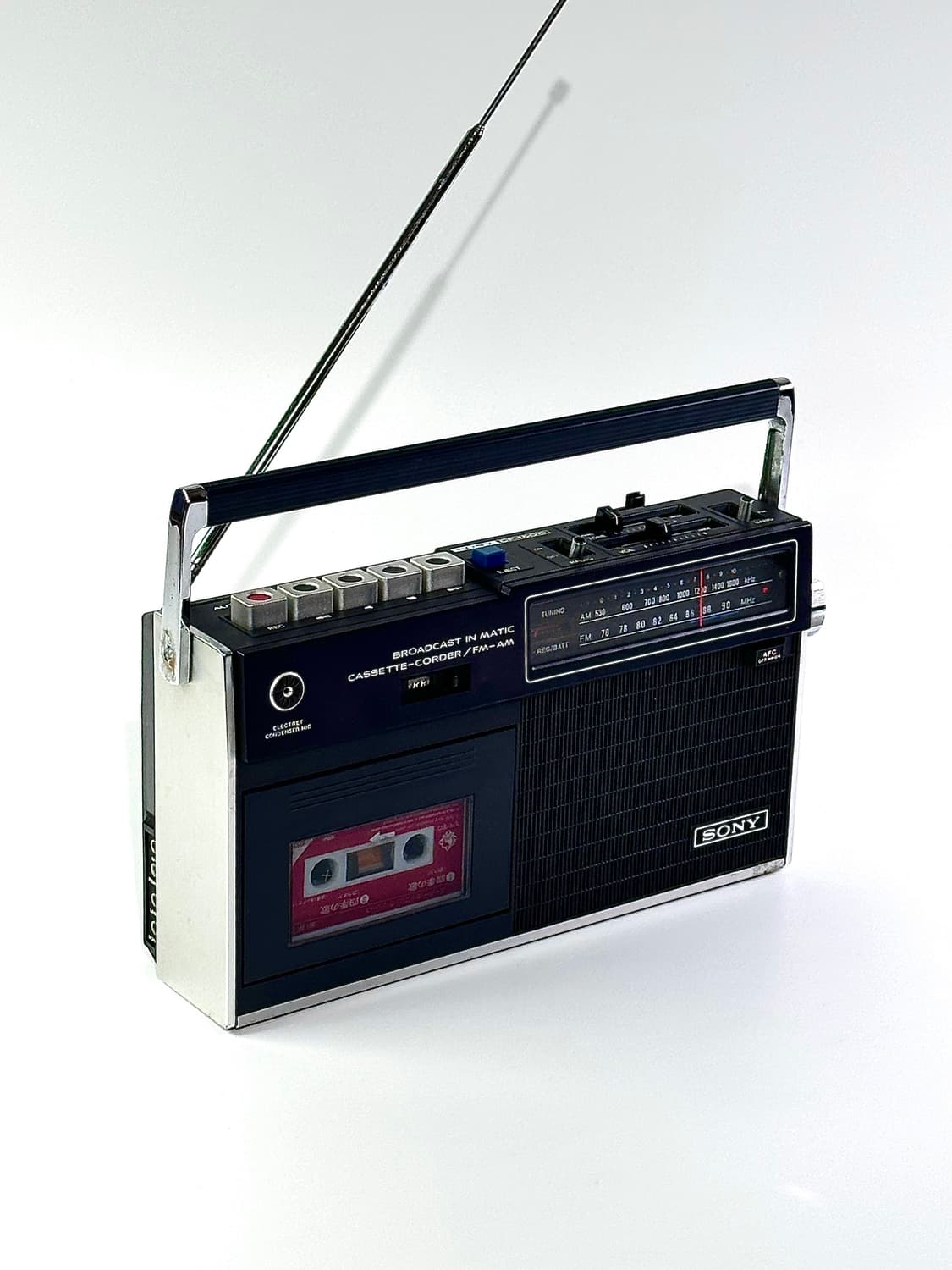 일본 빈티지 소니 휴대용 라디오 카세트 플레이어 상품이미지4