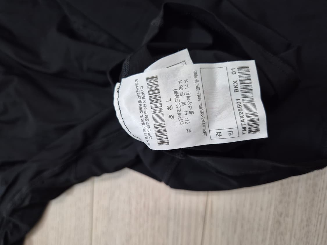 코오롱 24/7 시리즈 랩테크 쿨링 티셔츠  블랙 색 상품이미지7