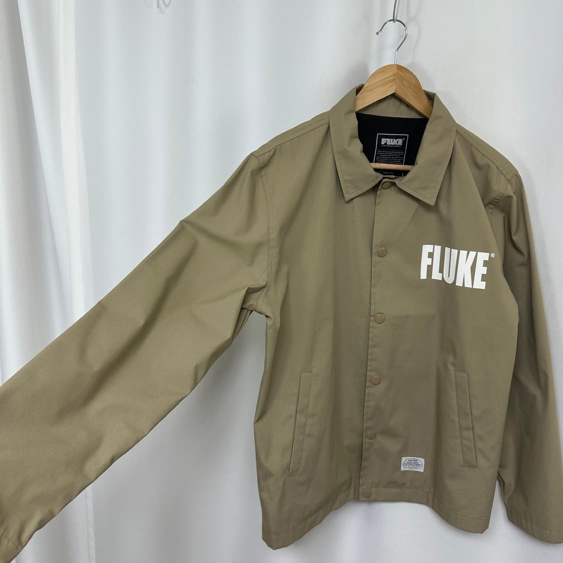   FLUKE 남자 똑딱이 면100% 간절기 자켓 100 L 상품이미지3