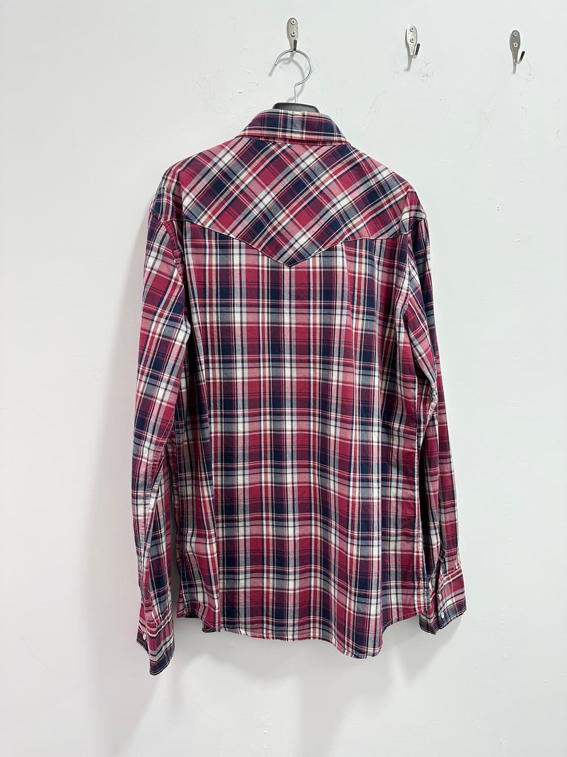 NAVY FLAG  red check shirts  상품이미지5