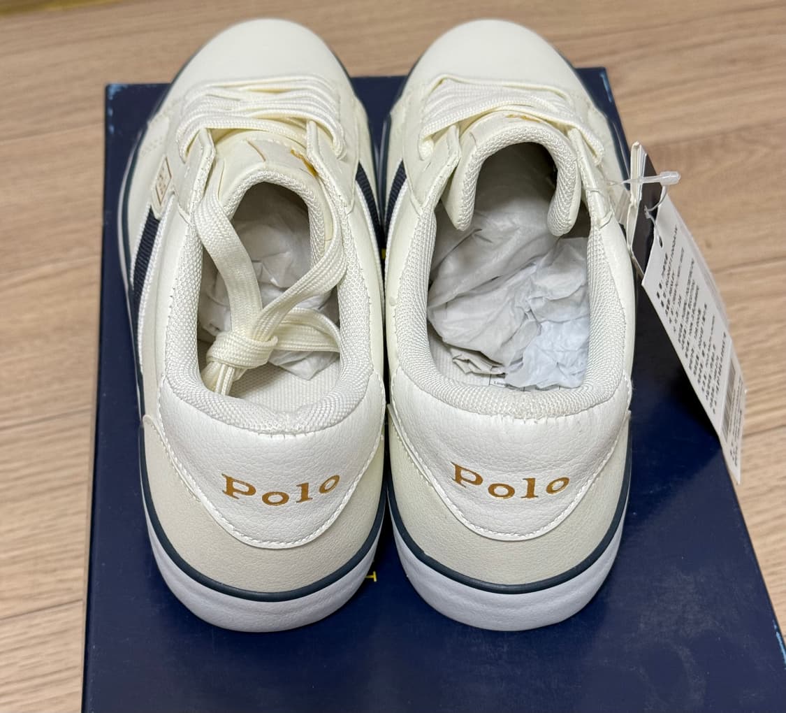 폴로 여성화 REXLEY 크림네이비 스니커즈 상품이미지4