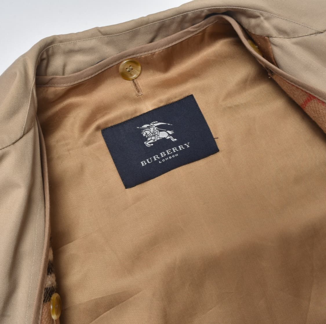 90S 버버리 트렌치 코트 여성 UK12 N0768 상품이미지2