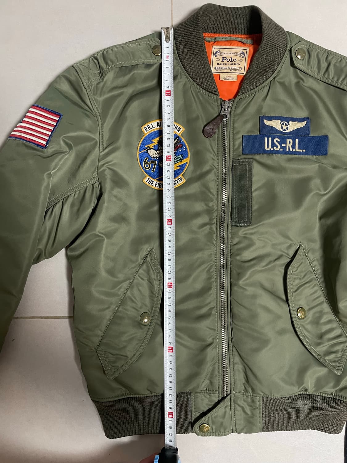 폴로 랄프로렌 L-2B 항공 점퍼 S 상품이미지7