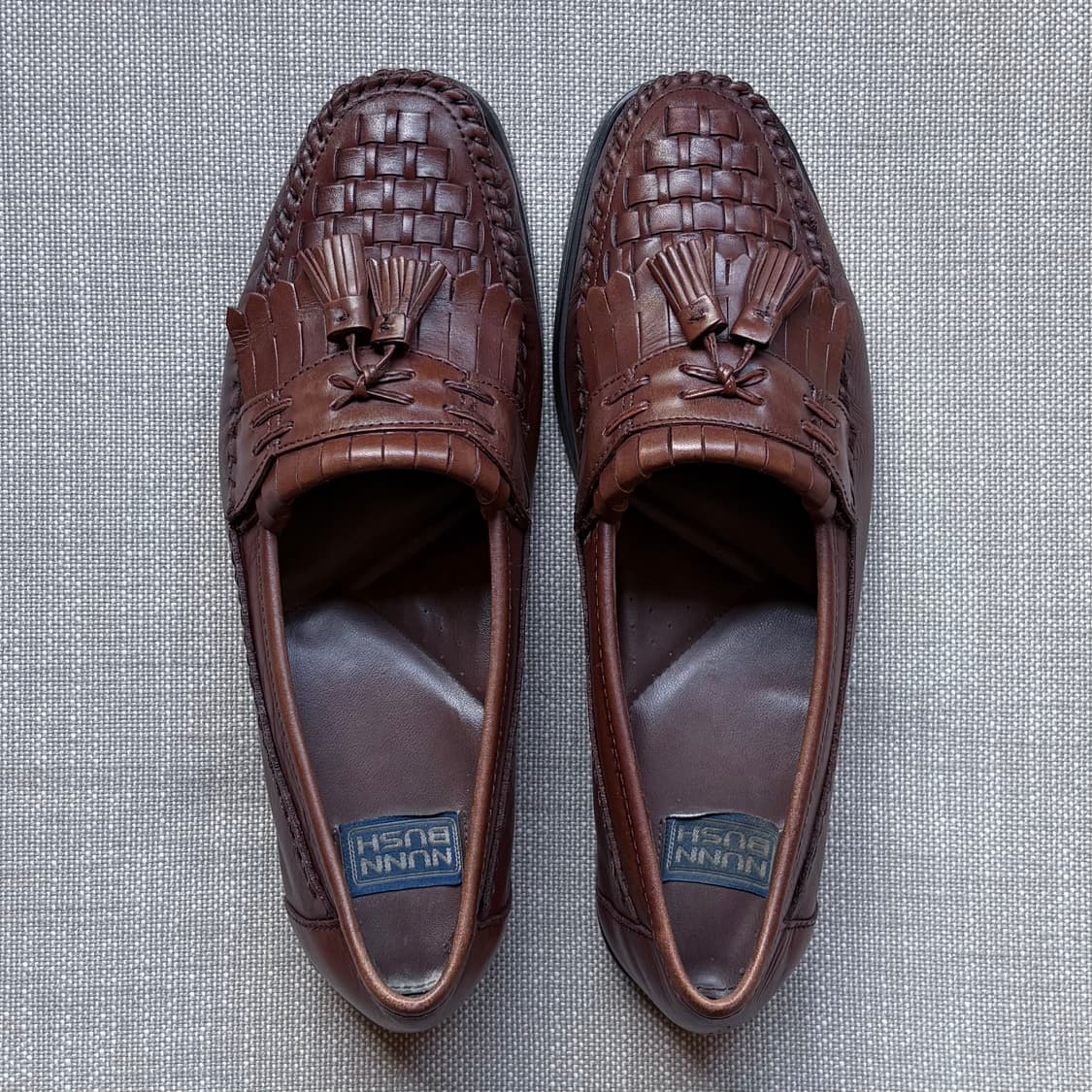 USA NUNN BUSH 브라운 위빙 프린지 태슬 로퍼 상품이미지8