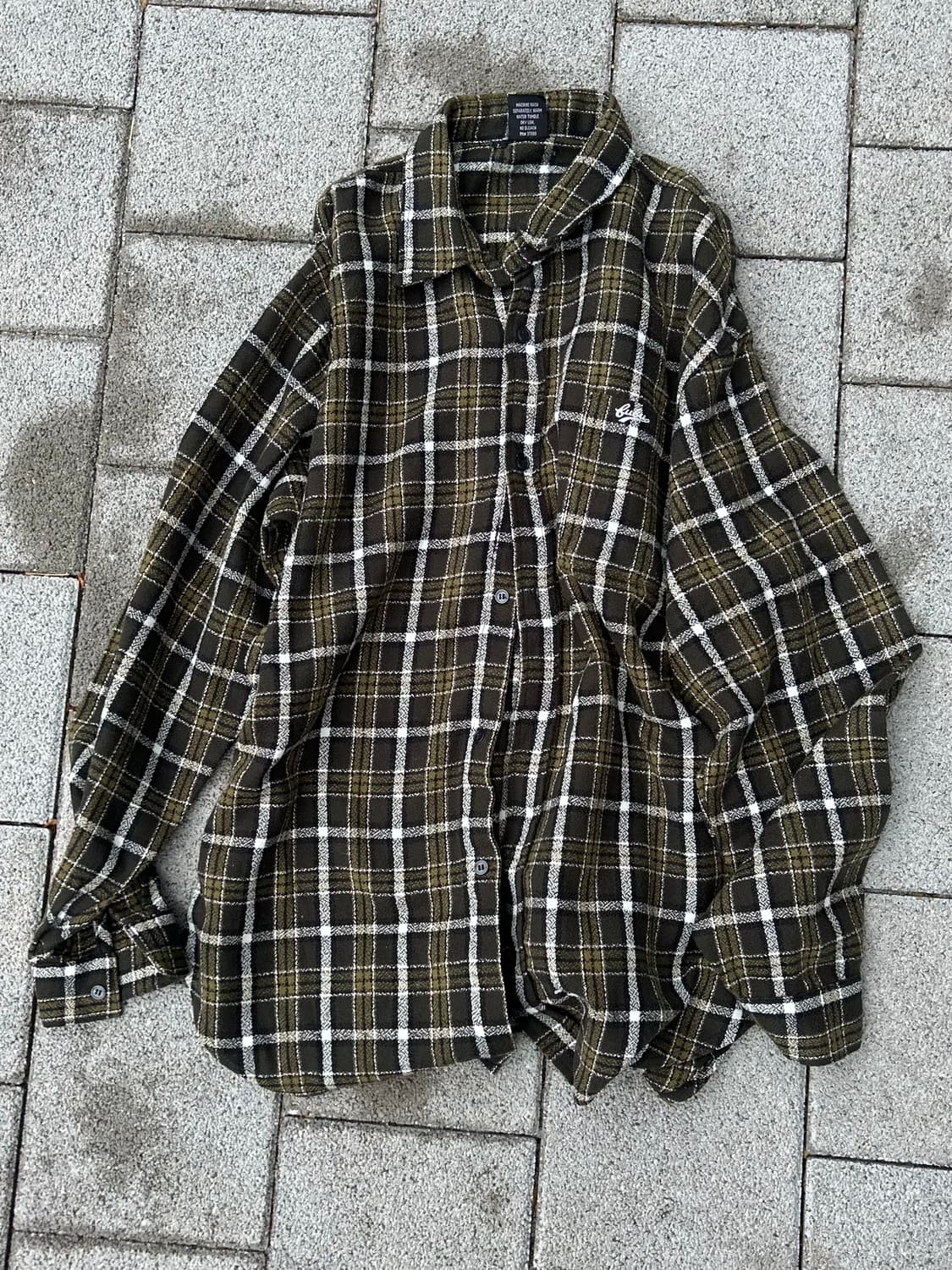 *rare* 1990s fubu 올드스쿨 오버핏 체크셔츠 상품이미지1