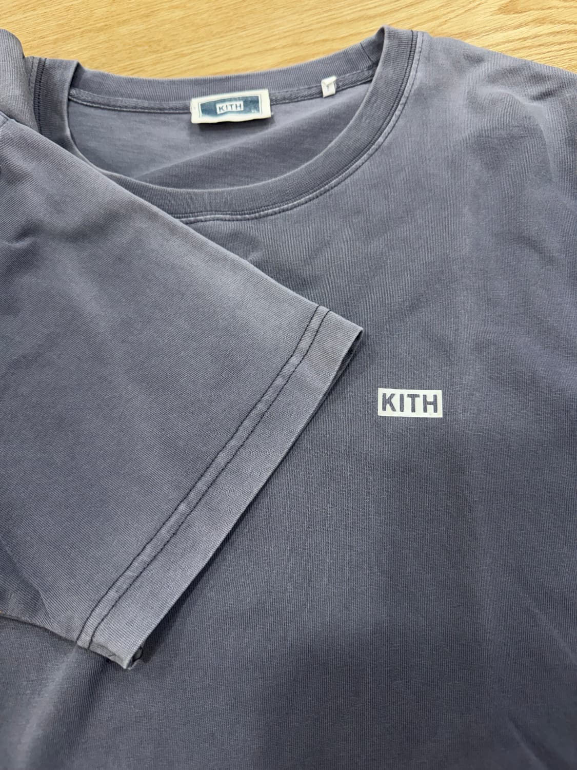 [KITH] 키스 스몰로고 워싱 숏슬리브_그레이 (XL) 상품이미지5