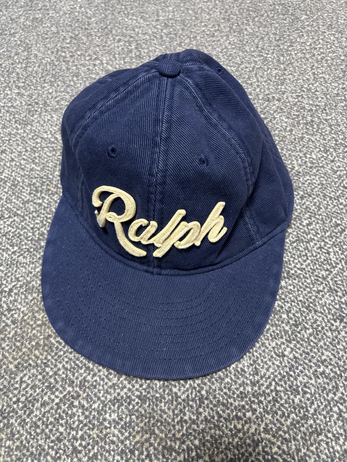 폴로 아플리케 트윌 볼캡 네이비 상품이미지1