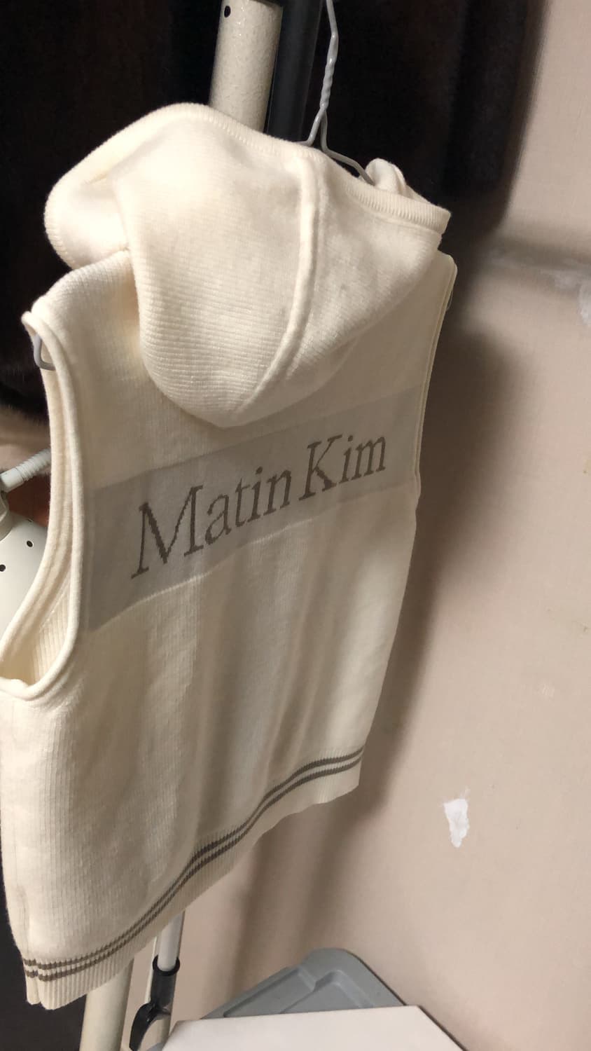 마뗑킴 니트 후드 조끼 집업 상품이미지2