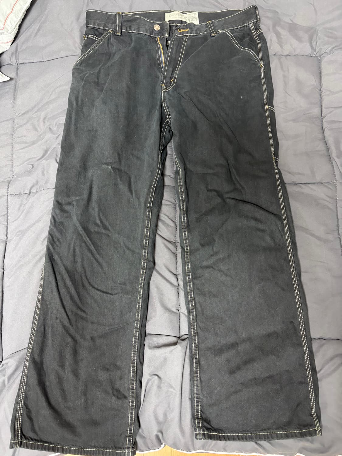 리바이스 카펜터 흑청 와이드 팬츠 상품이미지3