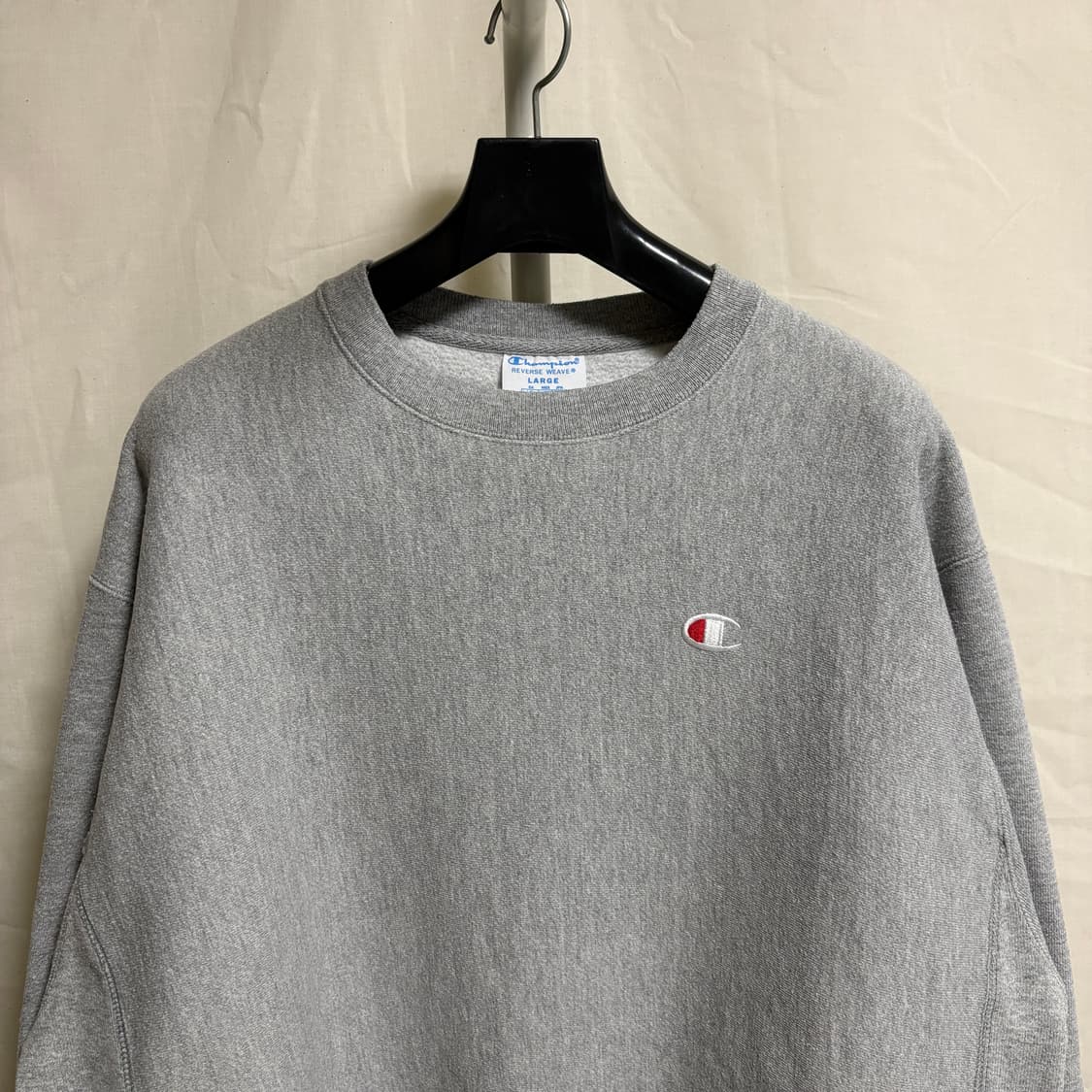 챔피온 리버스위브 맨투맨 스웻셔츠 / 그레이, L 상품이미지2