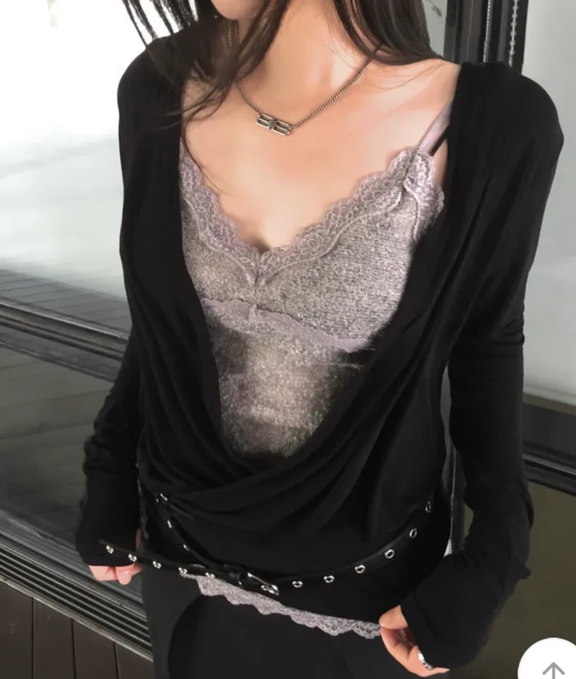 아로틱 loose draped top 루즈 드레이프 탑 / 벨트 포함 상품이미지1