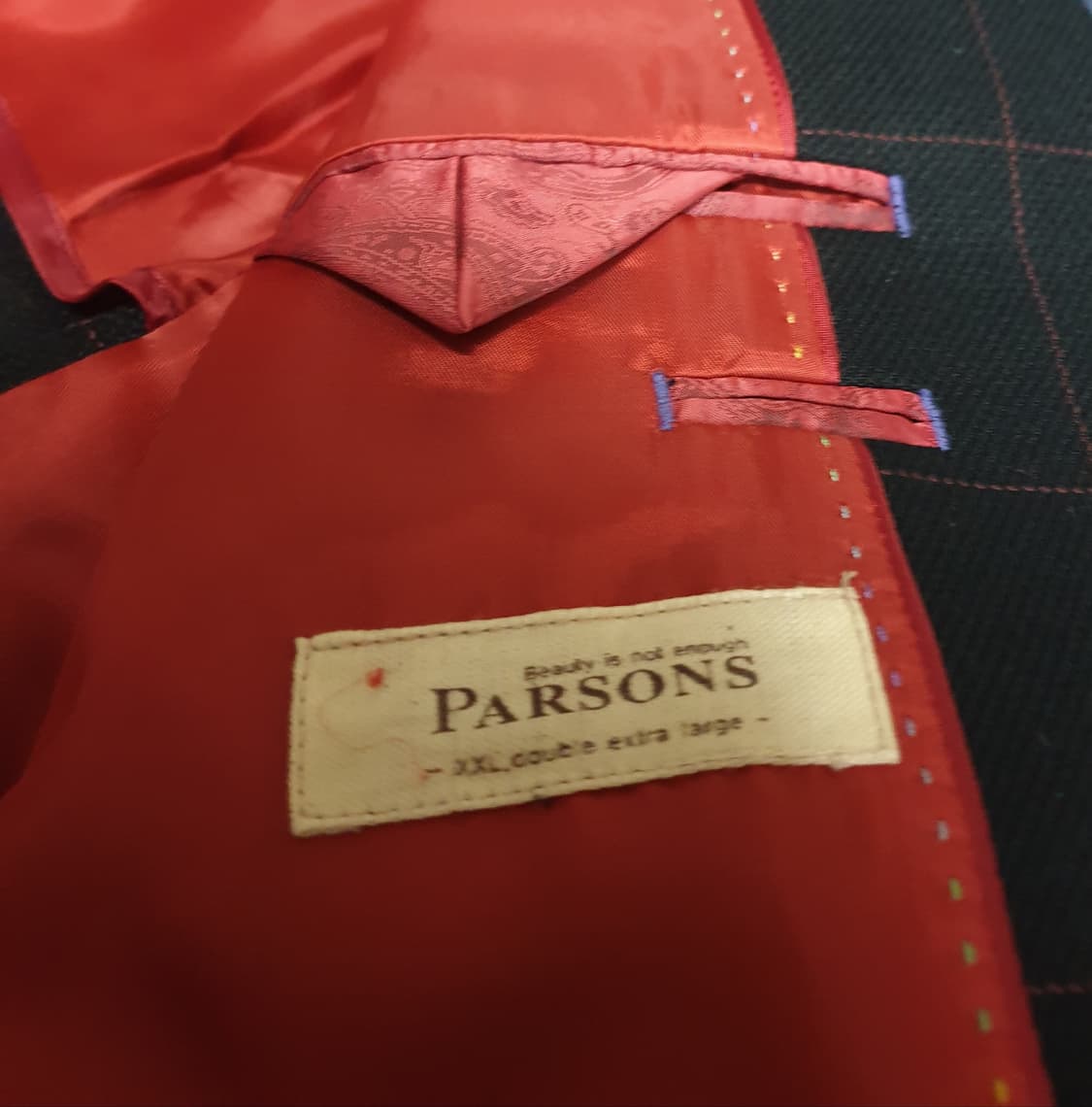 PARSONS 울 체크 블레이저 정장 자켓 블랙 (F) 상품이미지3