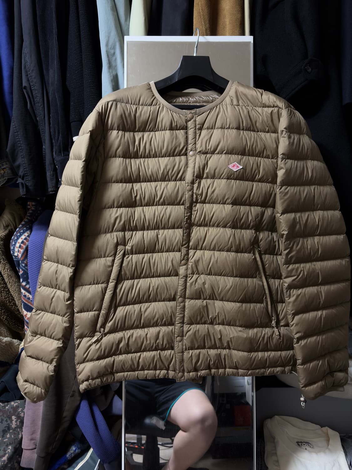 단톤 이너 경량패딩 베이지 XL 상품이미지1